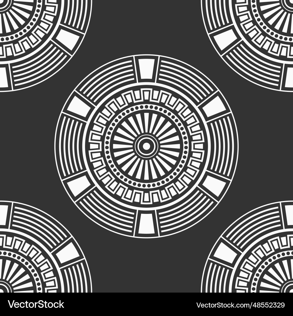 Abstract seamless pattern with round geometric Abstract seamless pattern with round geometric vector image