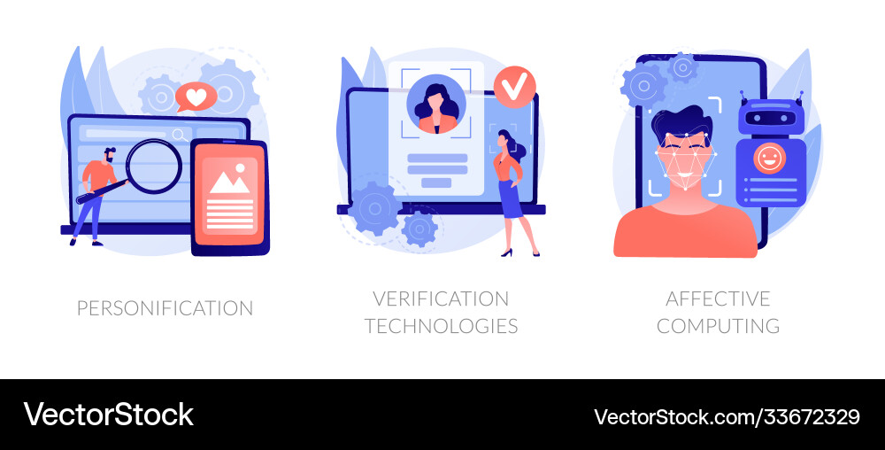 Data access and user experience abstract concept vector image