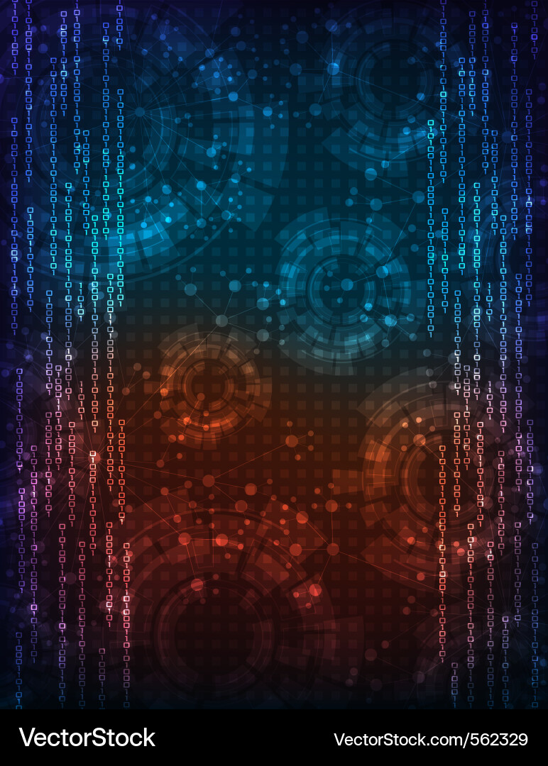 Digital Code Background vector image