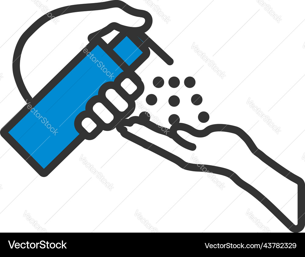 Dispenser of liquid soap icon vector image