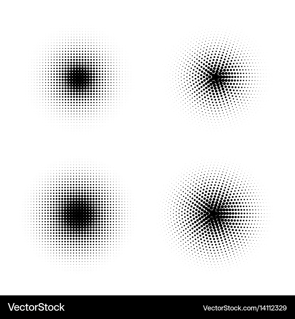 Retro style dotwork background abstract vector image