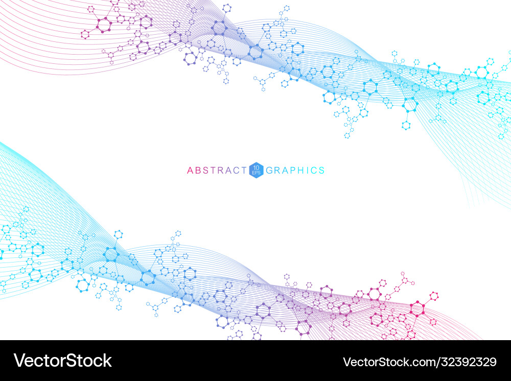 Science network pattern connecting lines and dots Science network pattern connecting lines and dots vector image