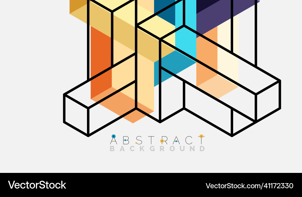 Abstract background 3d cubes cubic elements Abstract background 3d cubes cubic elements vector image
