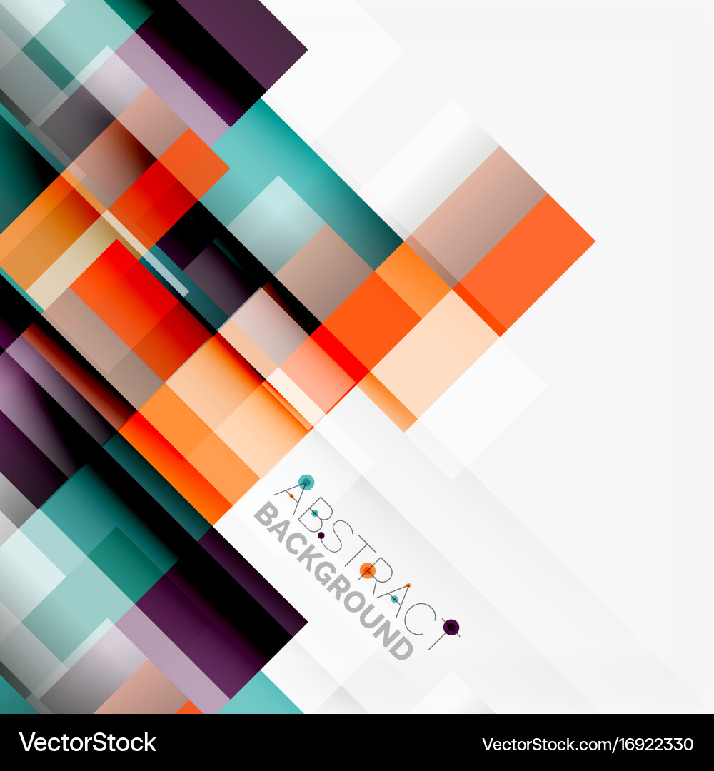 Abstract blocks template design background simple vector image