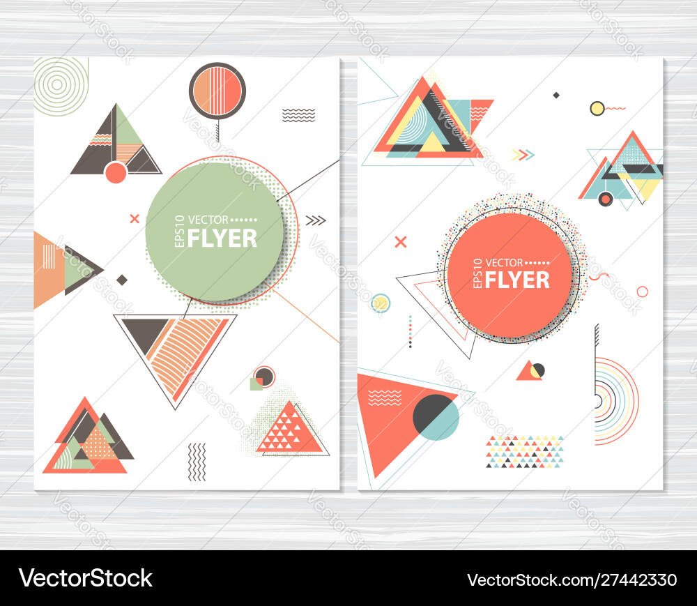 Abstrakte geometrische Hintergrund-Flyer Abstrakte geometrische Hintergrund-Flyer vektorbild