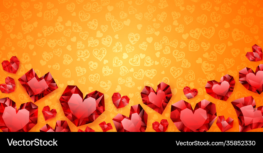 Background hearts Background hearts vector image