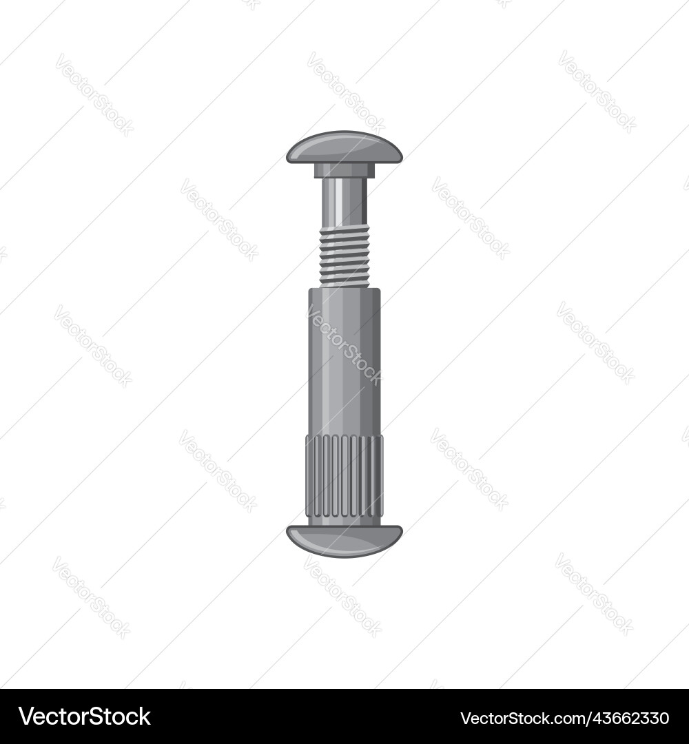 Carbon steel wedge expansion anchor isolated bolt Carbon steel wedge expansion anchor isolated bolt vector image