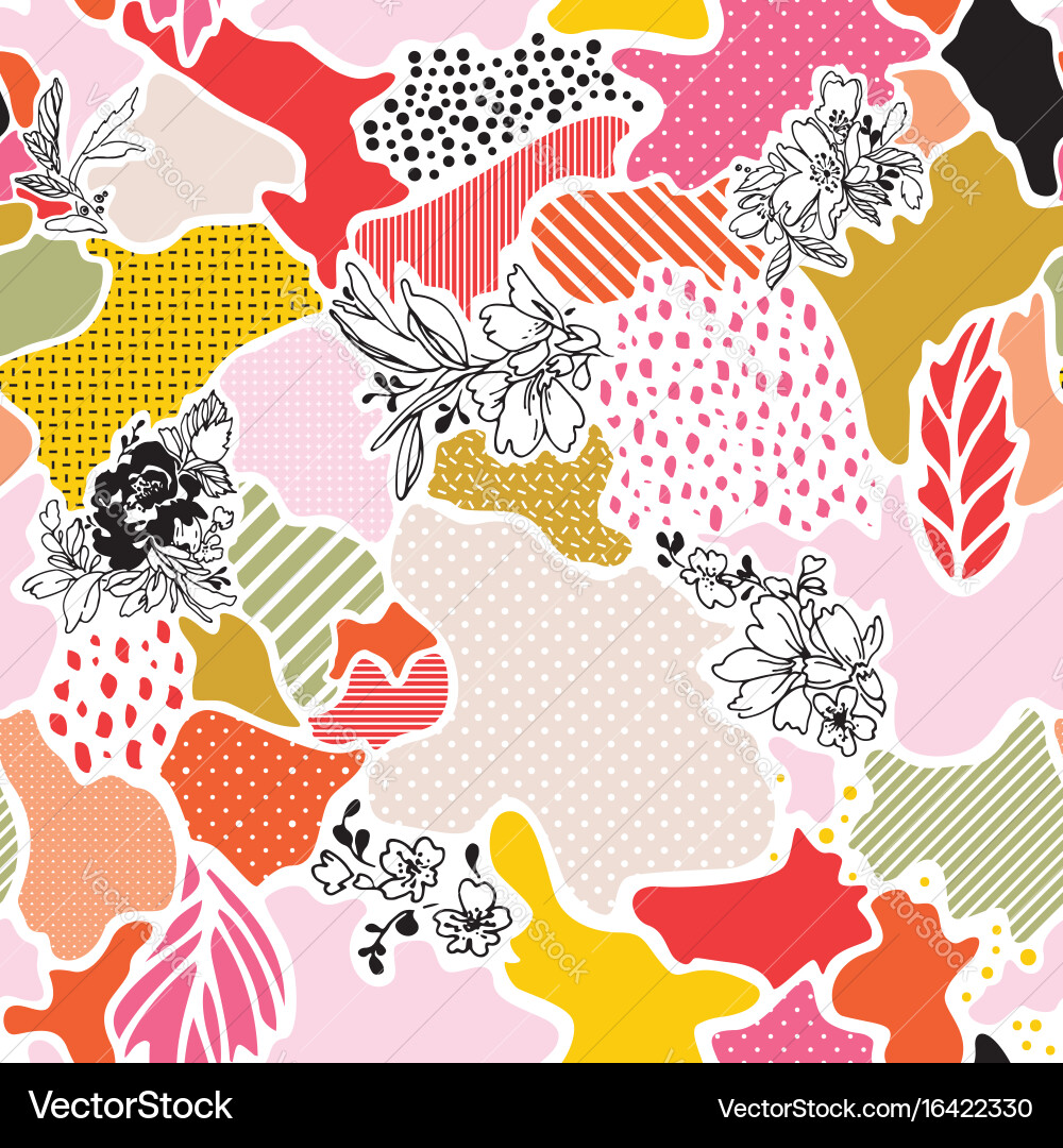 Floral Seamless Muster vektorbild