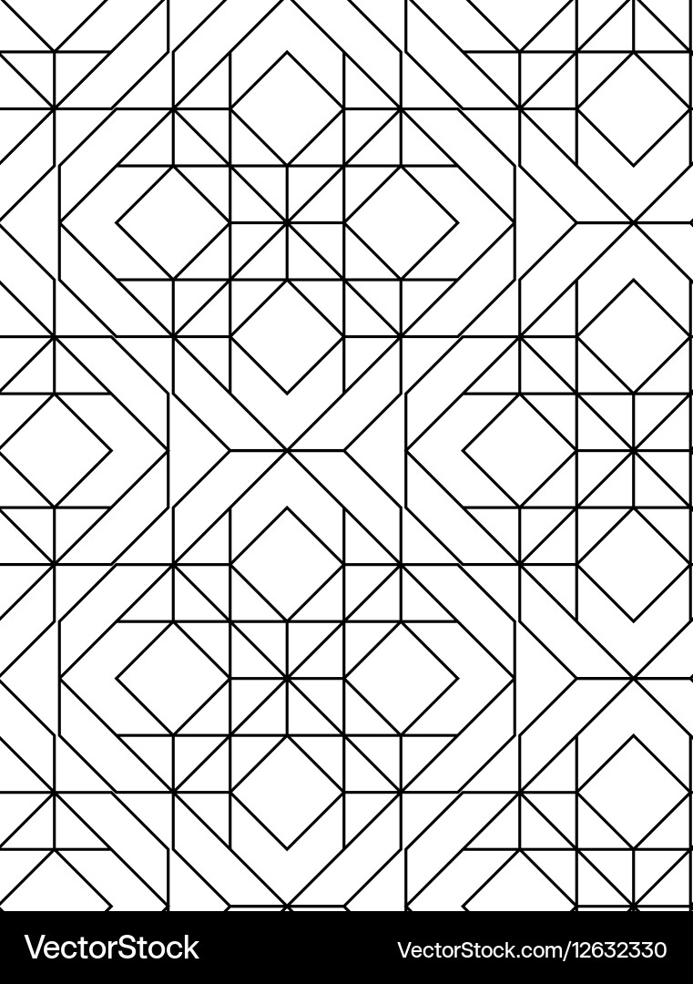 Intricate Geometric Pattern Vector Image