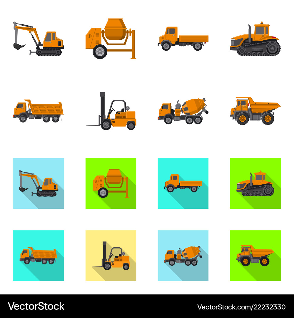 Isolated object of build and construction icon Isolated object of build and construction icon vector image