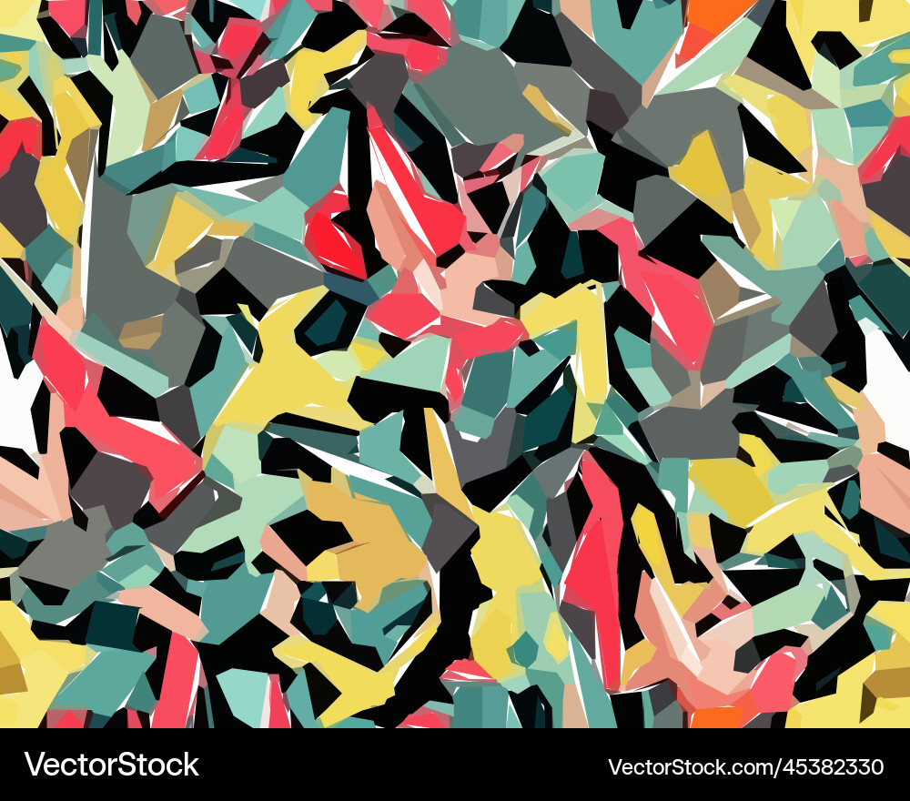 Set of colorful leaf patterns for web wallpaper Vector Image