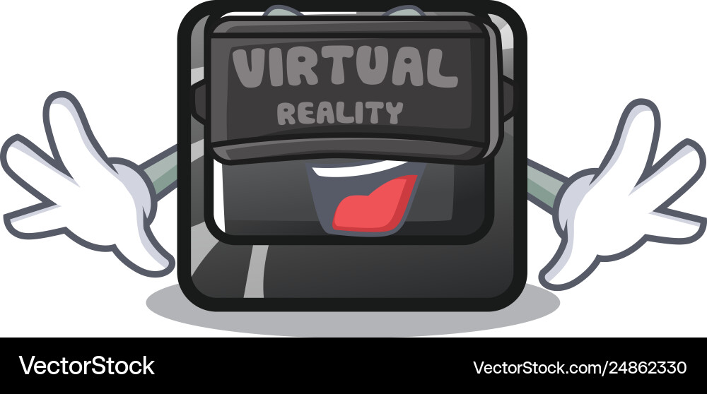 Virtual reality button f9 in character shape Virtual reality button f9 in character shape vector image