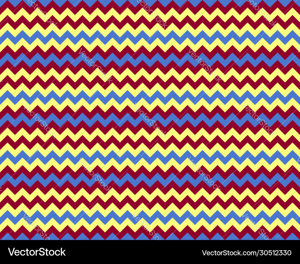 Zigzag pattern seamless zig zag background color Vector Image
