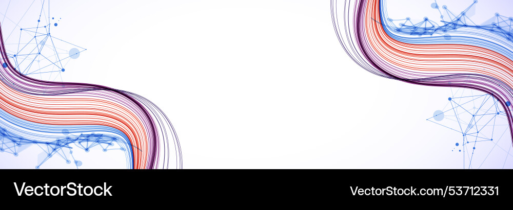 Abstract colored background with many vector image