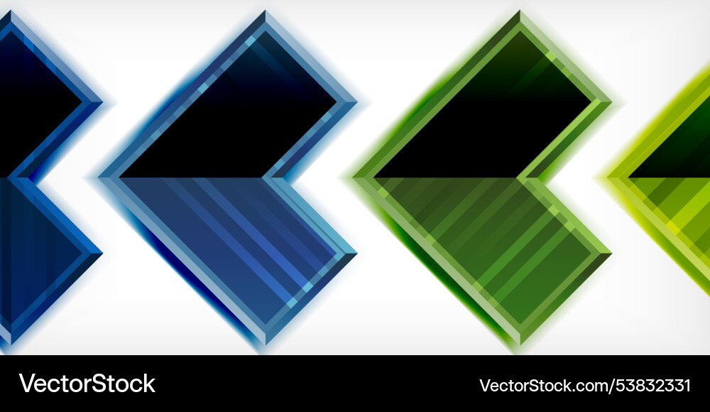 Arrow symbols created with 3d effects and line Arrow symbols created with 3d effects and line vector image