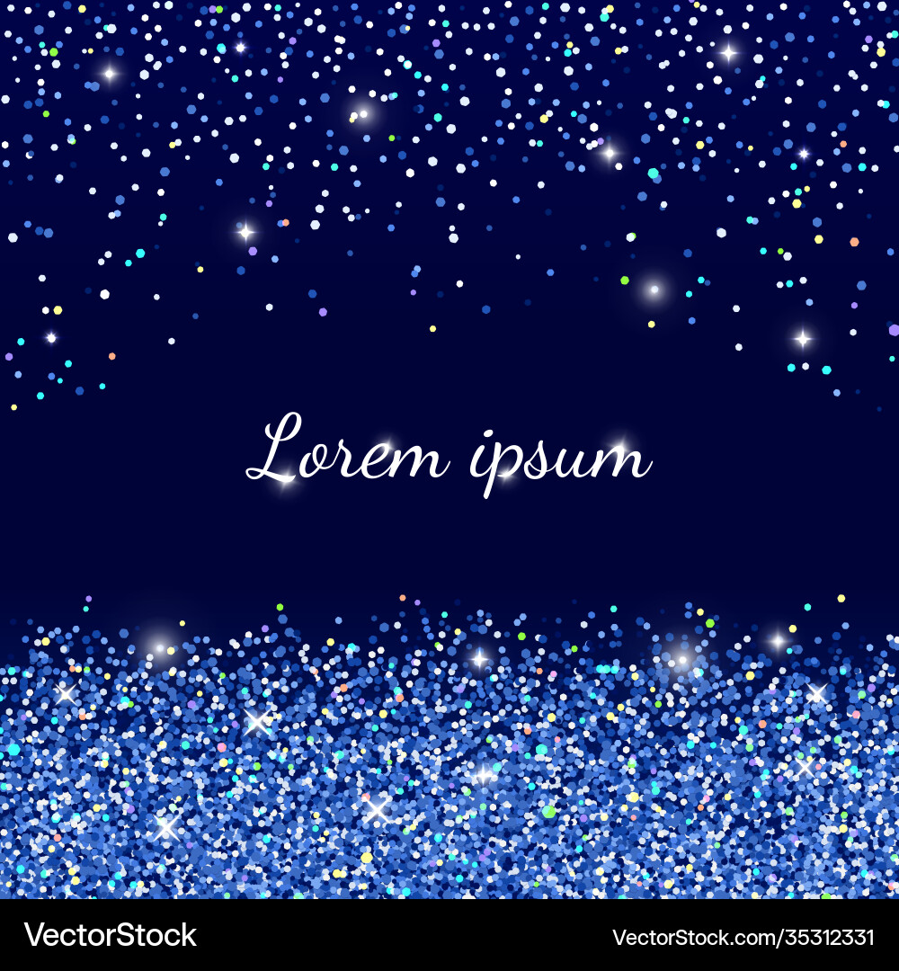 Blue Sparkle Background Vector Image