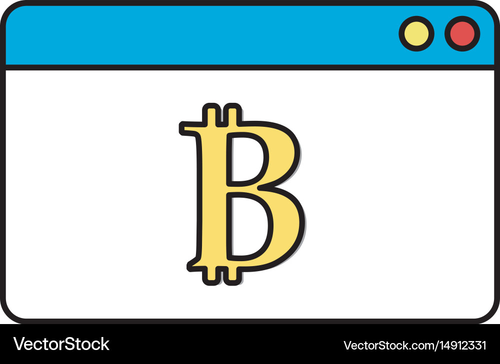 Digital window website data information Vector Image