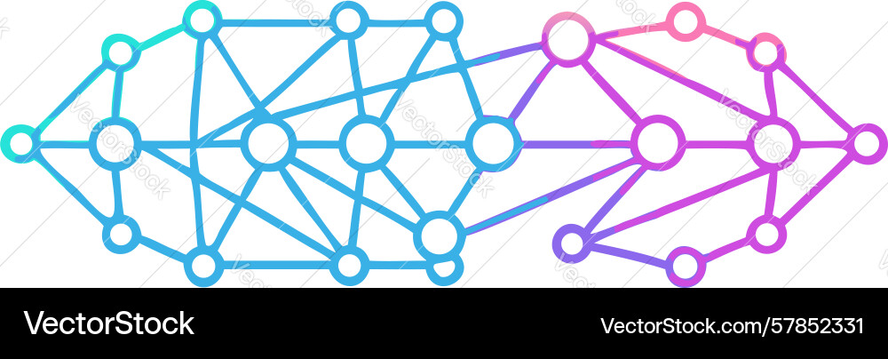Fluid abstract network symbolizing digital vector image