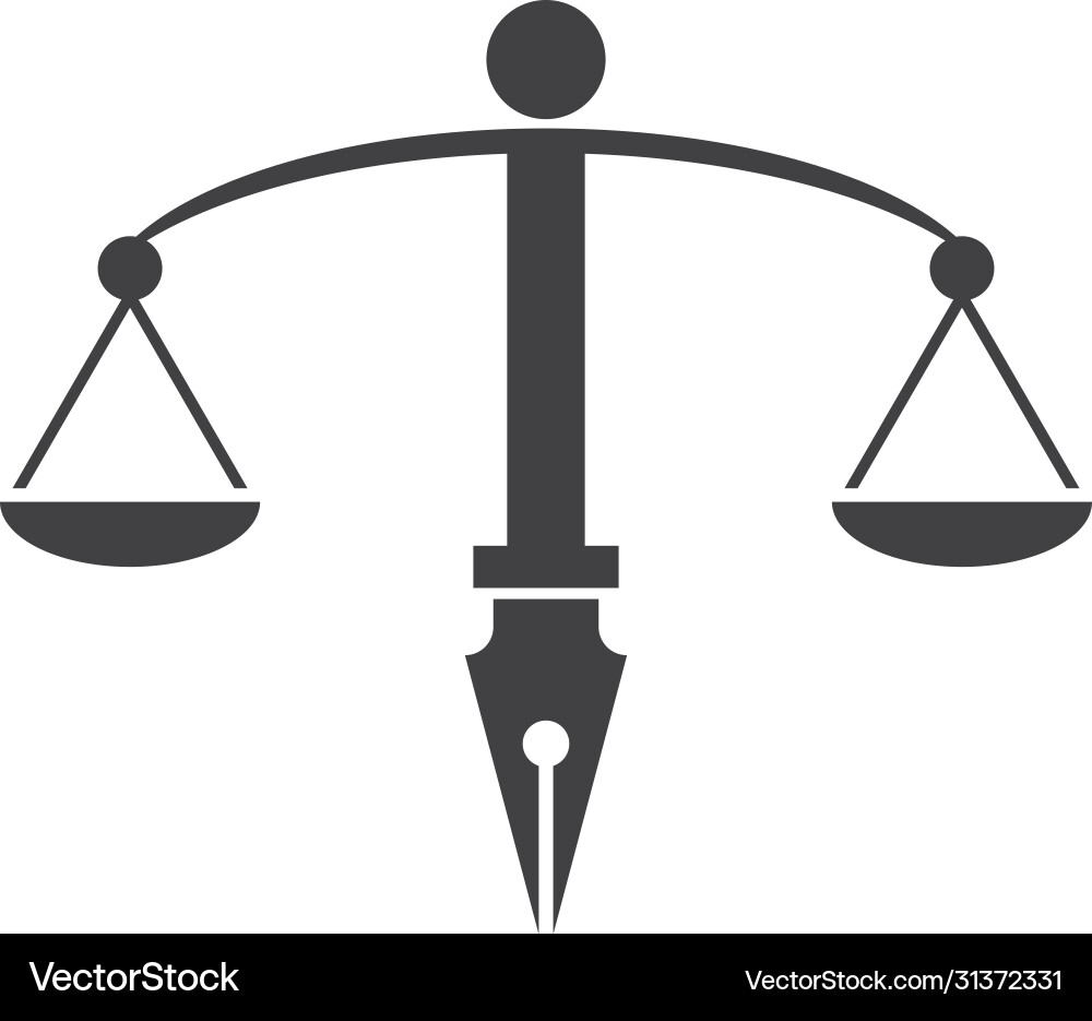 Law Firm Justice Icon Vector Image