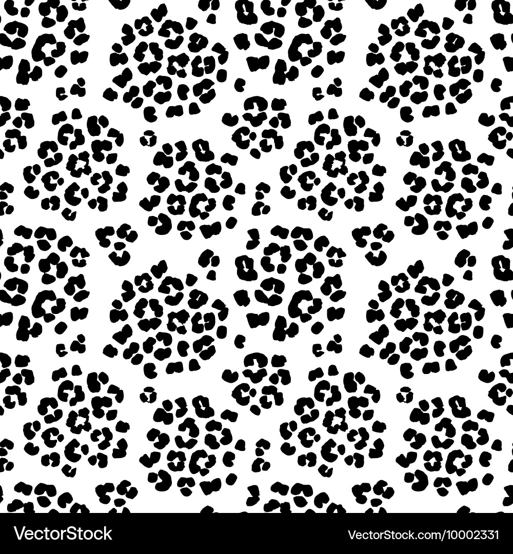 Leopard Print Seamless Pattern vector image