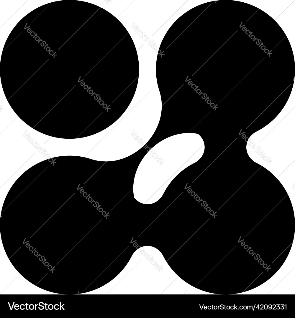 Metaball connected dots circles pattern texture Metaball connected dots circles pattern texture vector image