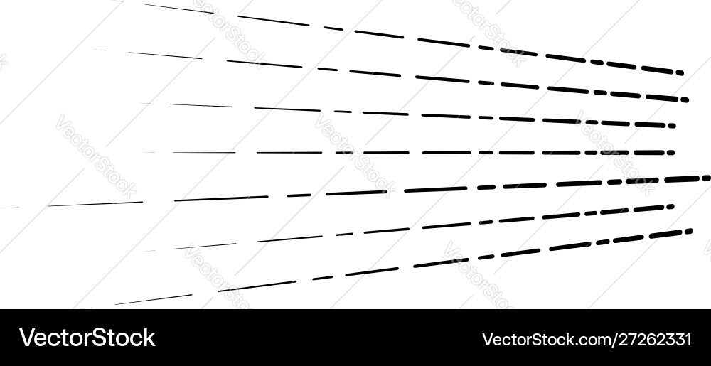 Random 3d dashed lines in perspective segmented Random 3d dashed lines in perspective segmented vector image