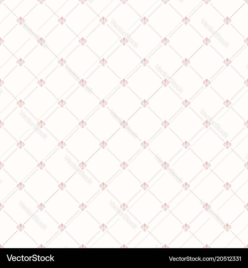 Seamless pattern with royal lily vector image