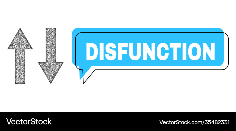 Shifted disfunction conversation frame and net Shifted disfunction conversation frame and net vector image