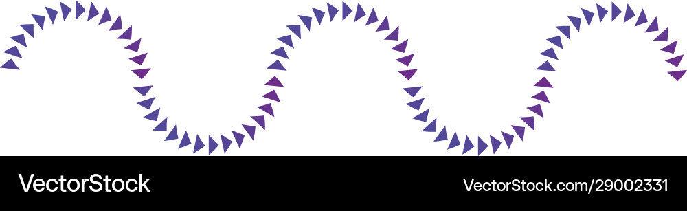 Sine Wave Dotted Triangle Pattern vector image