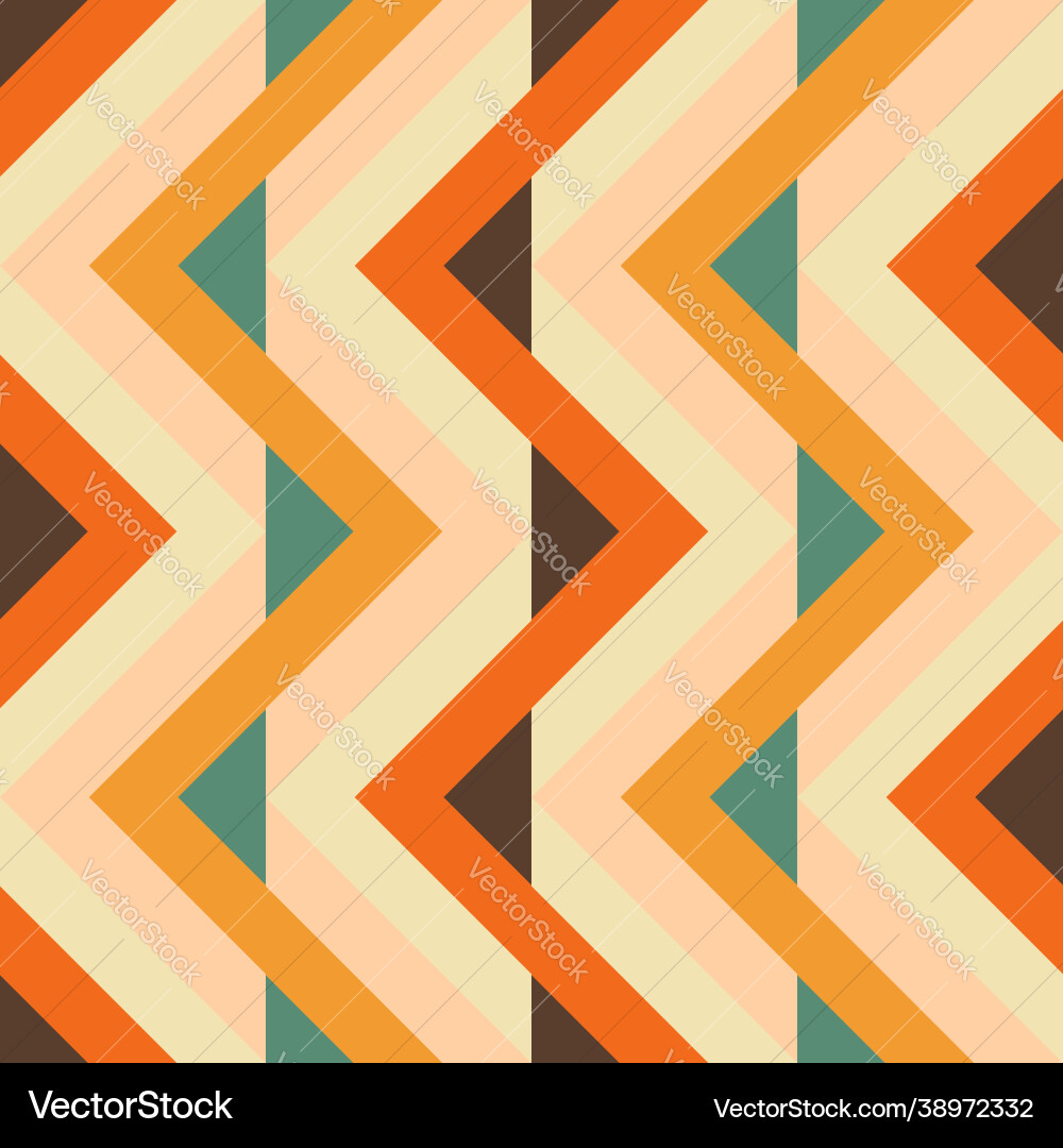 70s retro lines design seamless pattern 70s retro lines design seamless pattern vector image