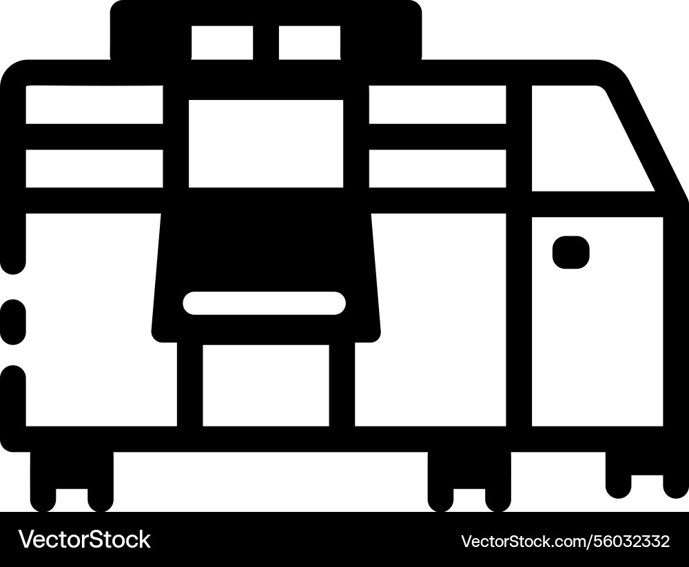 A linear style icon showing lab printer Vector Image