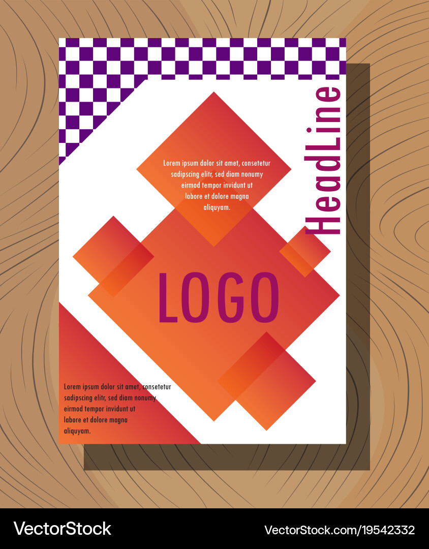 Abstract layout background set for art template Vector Image
