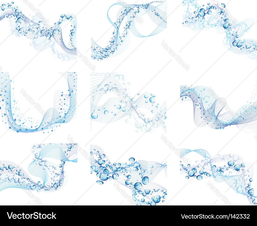 Abstract Water Bubbles Background vector image