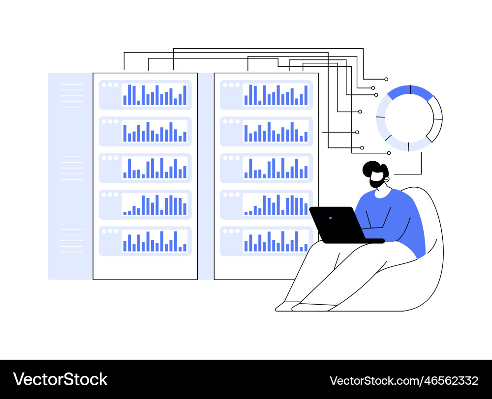 Big data analytics abstract concept Big data analytics abstract concept vector image