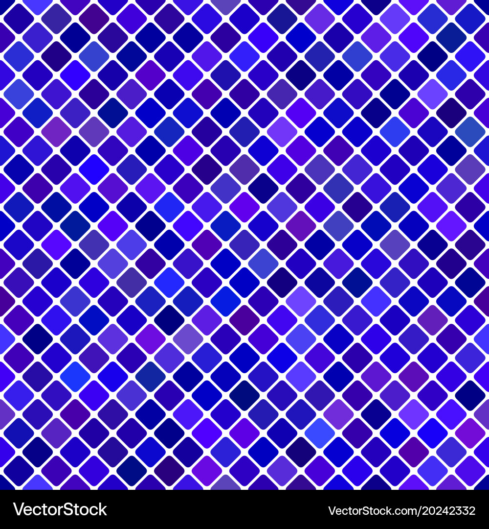 Blue abstract diagonal square pattern background vector image