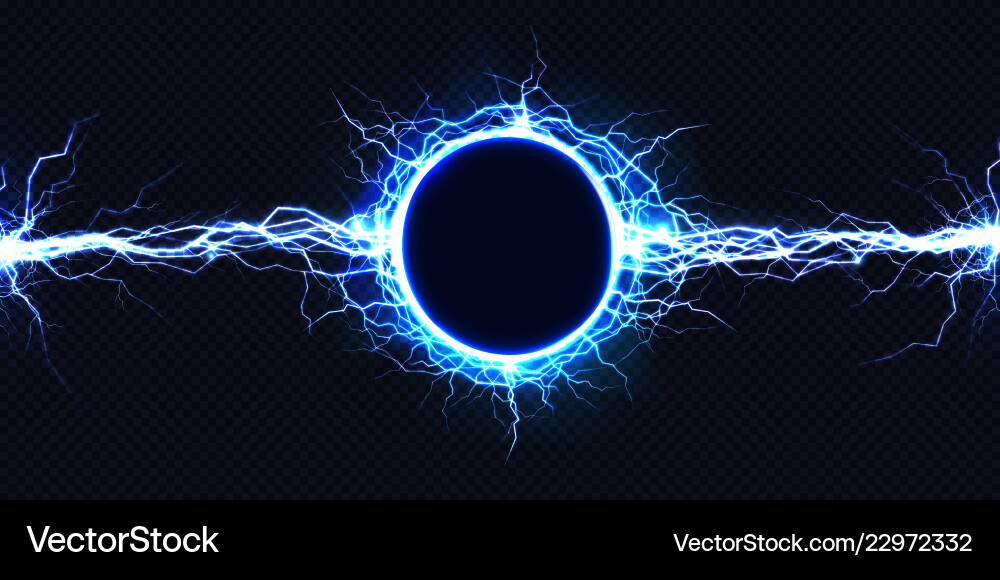 Electrical Discharge - Dynamic Lightning Vector Image