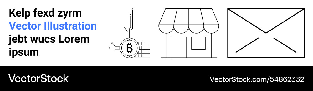Elegant design elements with shop front circuit Elegant design elements with shop front circuit vector image