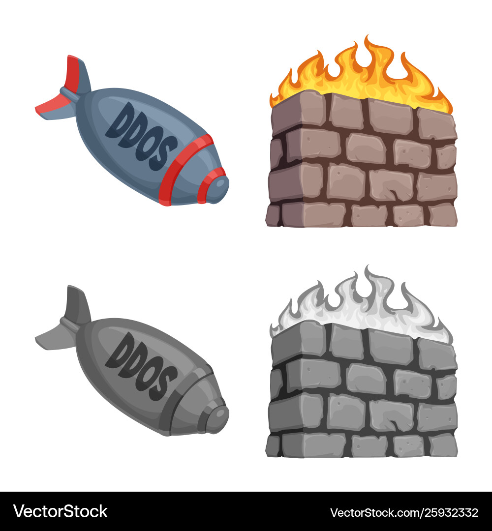 Isolated object virus and secure icon set Vector Image
