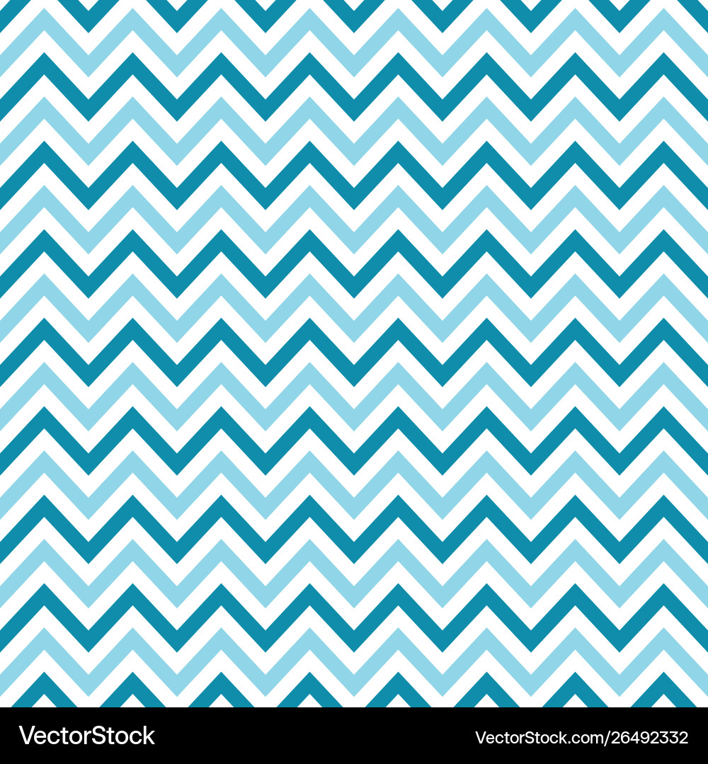 Light blue chevron retro decorative pattern vector image