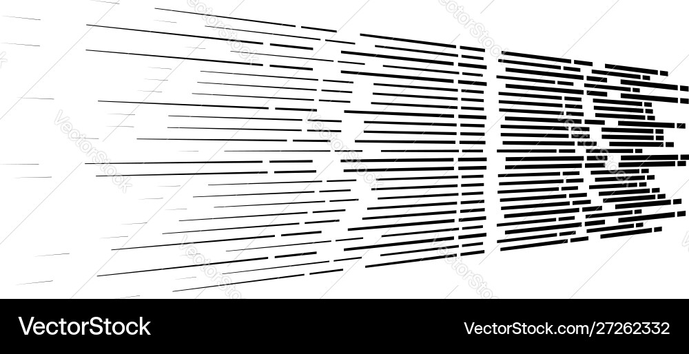 Random 3d gestrichelte Linien in perspektivischer Segmentierung vektorbild
