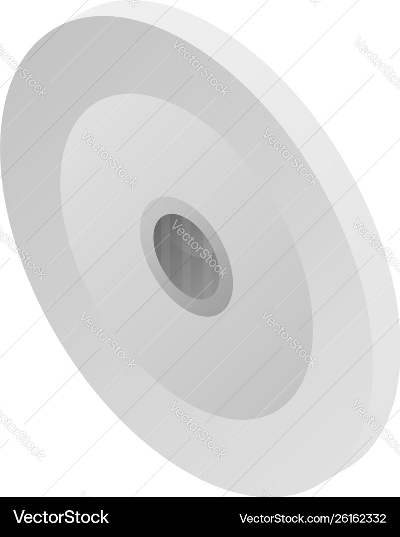 Round motion sensor icon isometric style Vector Image