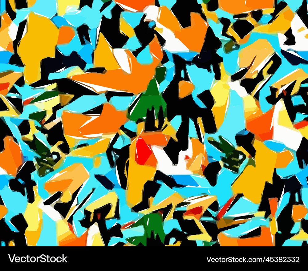 Set of colorful leaf patterns for web wallpaper Vector Image