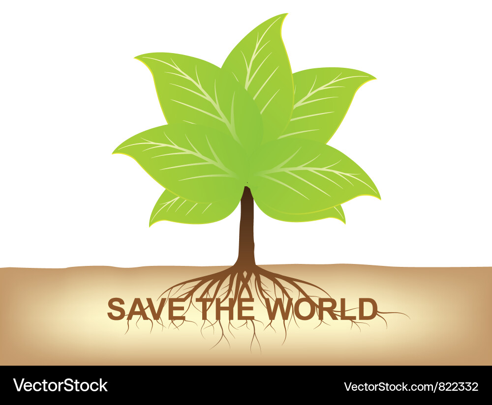 Tree Roots in Earth Vector Image