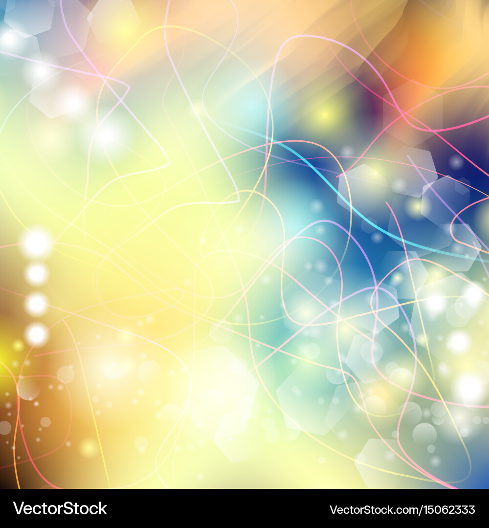 Abstract defocused bokeh lights background Vector Image