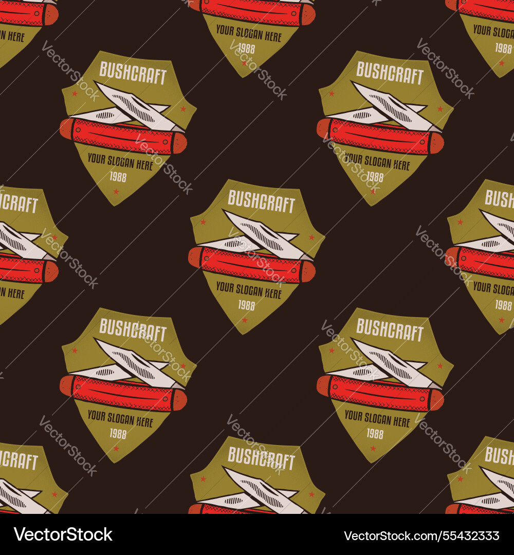 Camping nahtlose Muster Reise Tapete Camping nahtlose Muster Reise Tapete vektorbild