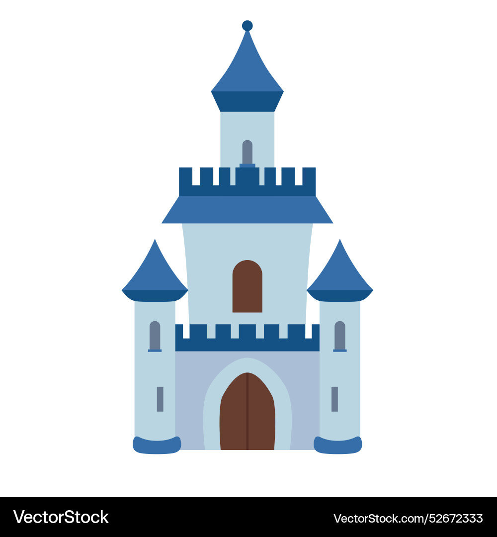 Fantasy medieval castle Royalty Free Vector Image