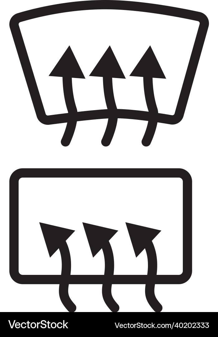 Fenster-Entfrost-Symbol auf weißem Hintergrund Fenster-Entfrost-Symbol auf weißem Hintergrund vektorbild