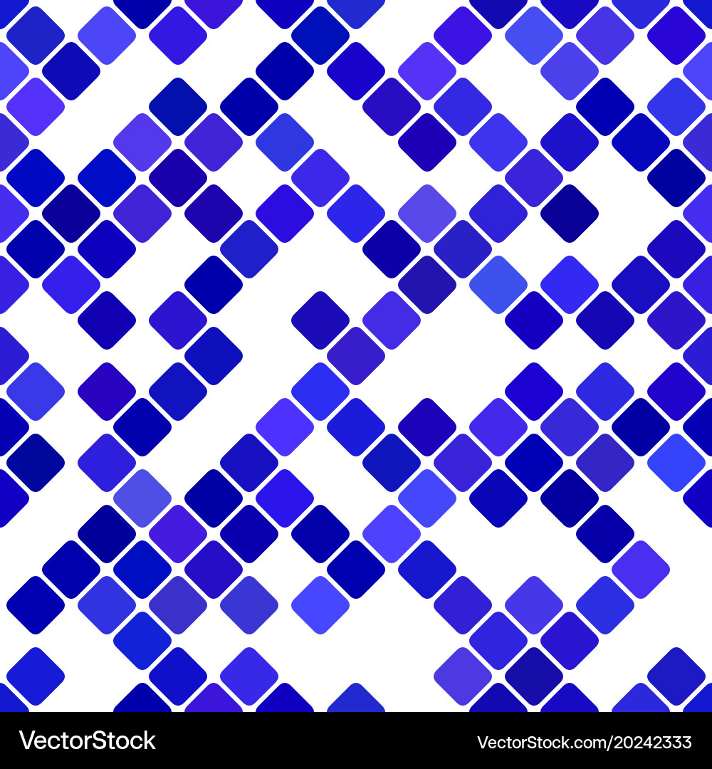 Geometric diagonal square pattern background vector image
