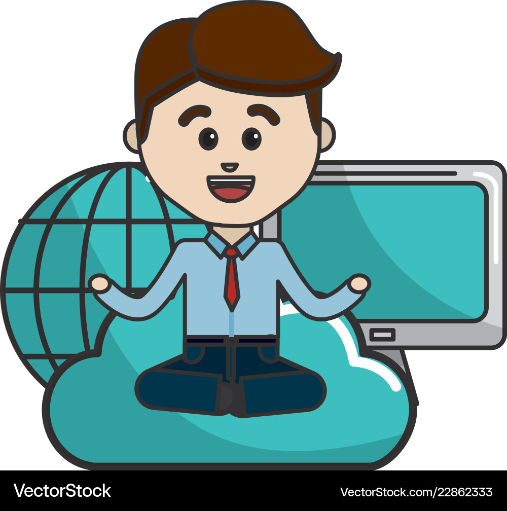 Isolated web hosting design vector image