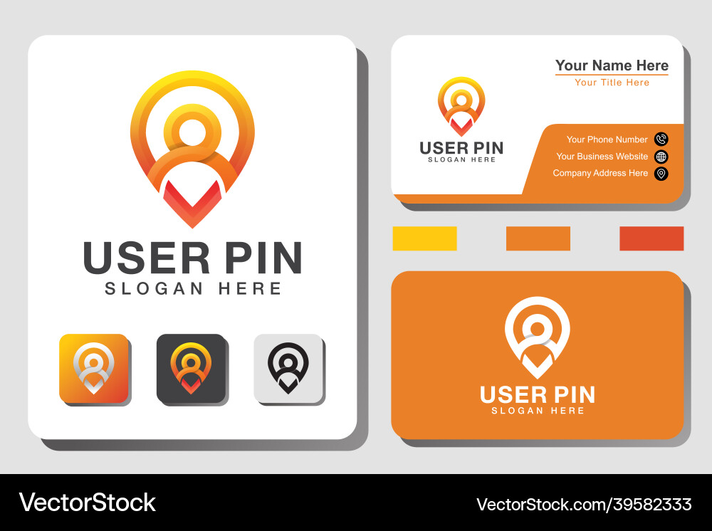 Modern color user map or pin icon symbol location Modern color user map or pin icon symbol location Vector Image